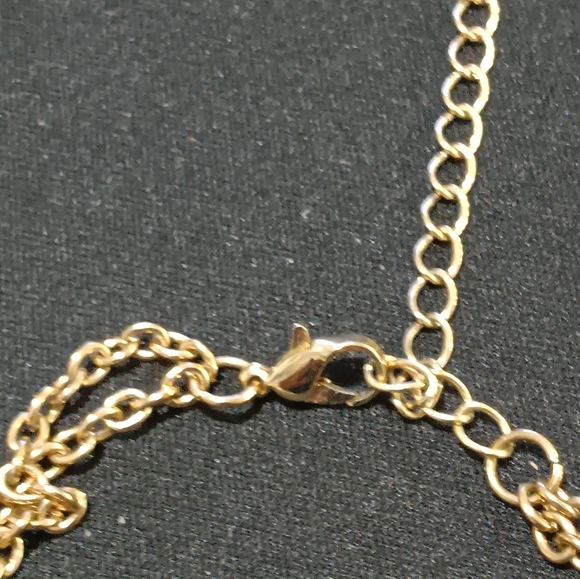 Necklace seafoam and clear beads 2 strand - Picture 5 of 5